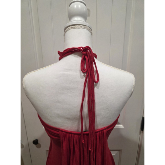 Sky Women's Braided Crochet Accent Mini Red Size M NW0T Halter - Picture 6 of 7
